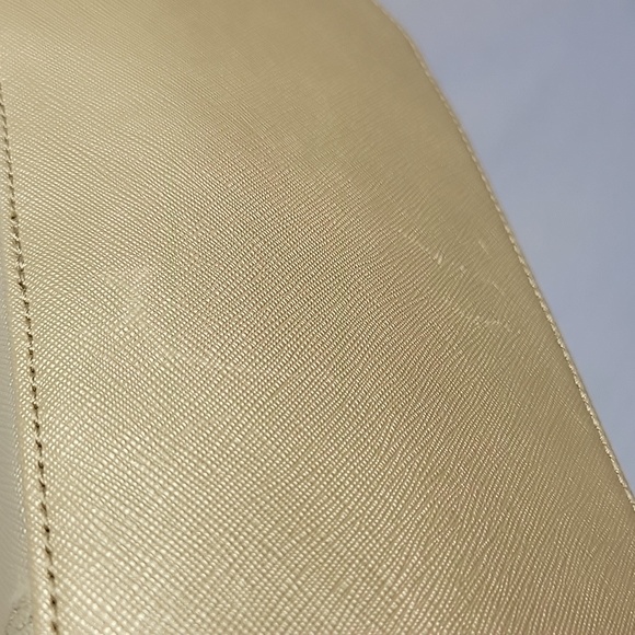 Tignanello Saffiano Leather Domed Satchel Champagne - Picture 16 of 16